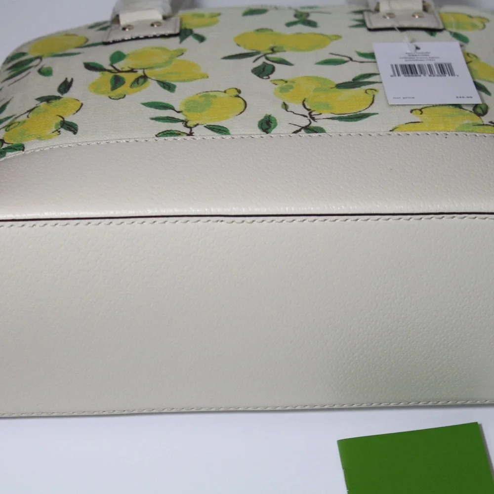 NWT Kate Spade Lemon Printed Dome Satchel